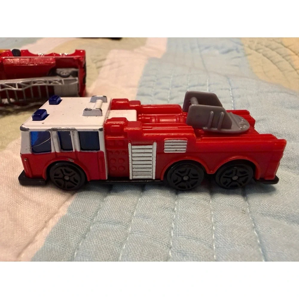 Vintage Tonka Matchbox Diecast Fire Truck Lot 3 Piece Set Red Ladder Pumper Toy